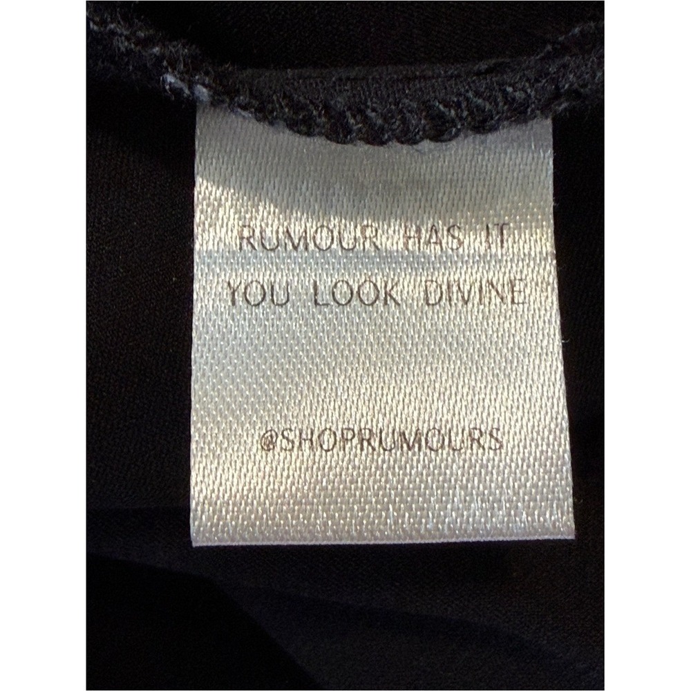 Rumours Lace Trim Satin Slip Dress Black Medium Lingerie Nightwear Loungewear - Picture 10 of 16